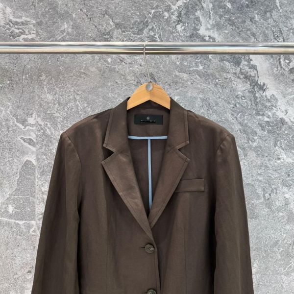 絲質混亞麻西外 