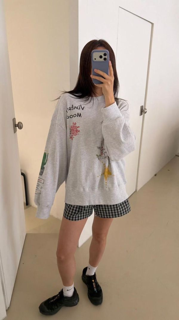 童趣塗鴉華夫格棉tee 