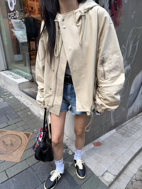 多功能設計感風衣外套 