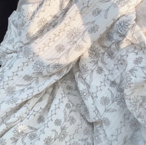 法式古典花紋韓國三層棉紗居家服（上衣） 