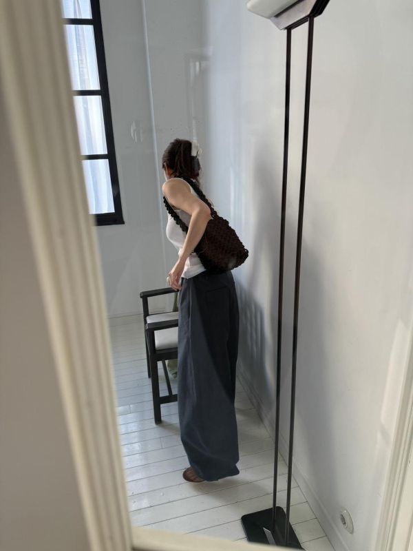 高級布料不易皺休閒褲 