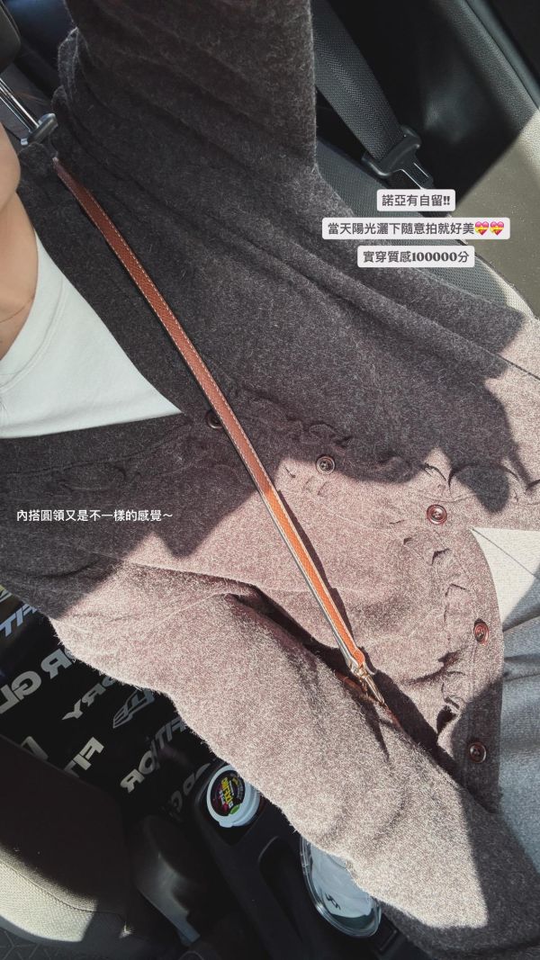 木耳邊V領小外套 