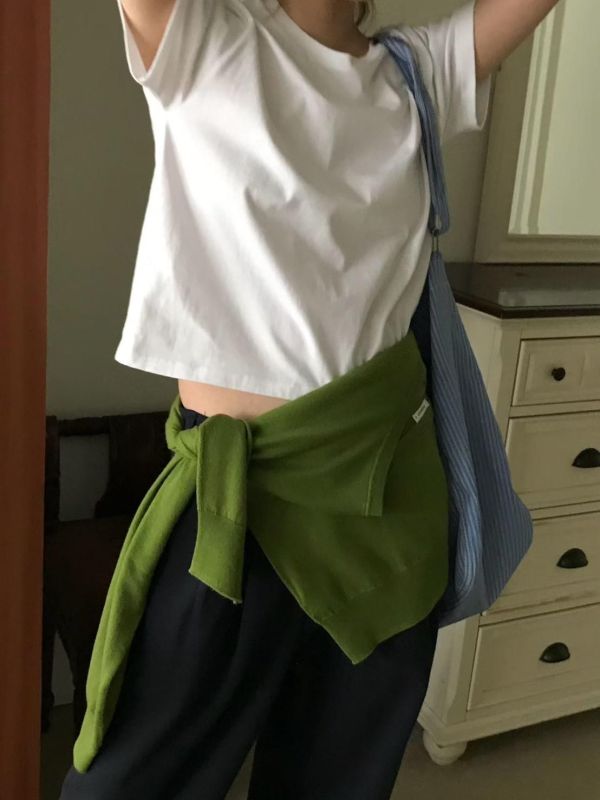 質感布標基本款棉tee 