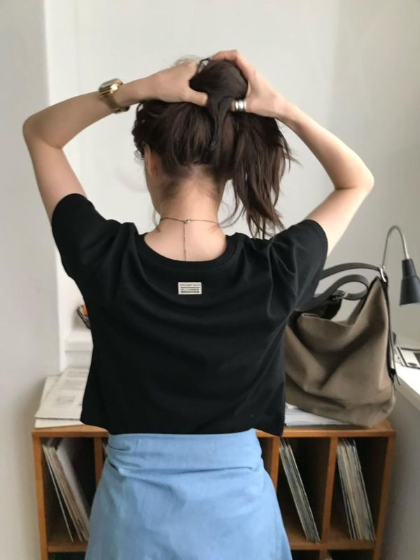 質感布標基本款棉tee 