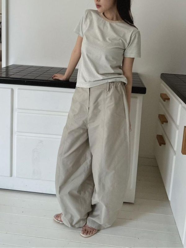 高級布料不易皺休閒褲 