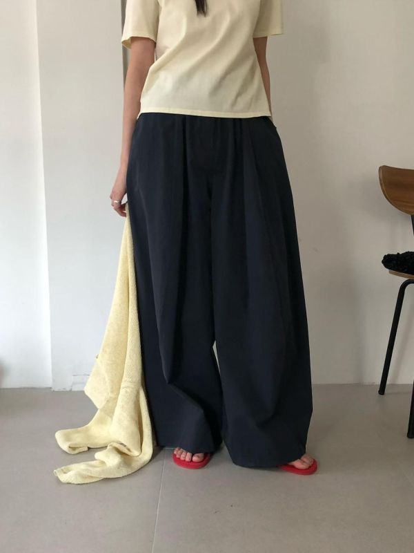 無印風挺棉質哈倫褲 