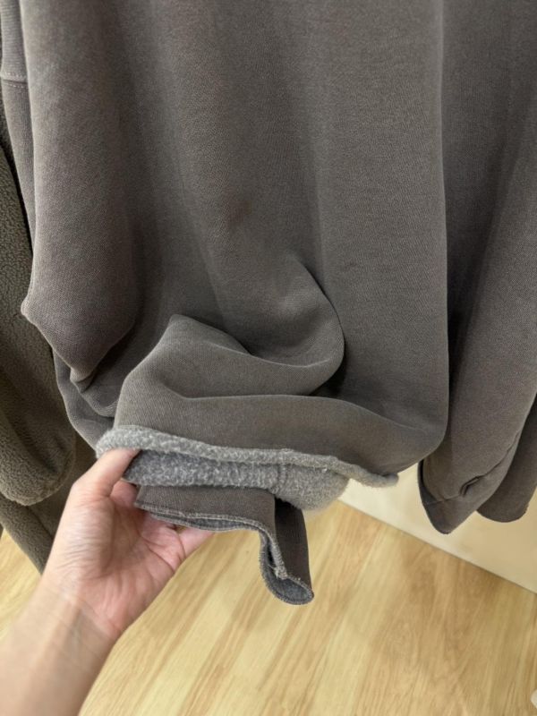 不修邊長版刷絨素色大學tee 