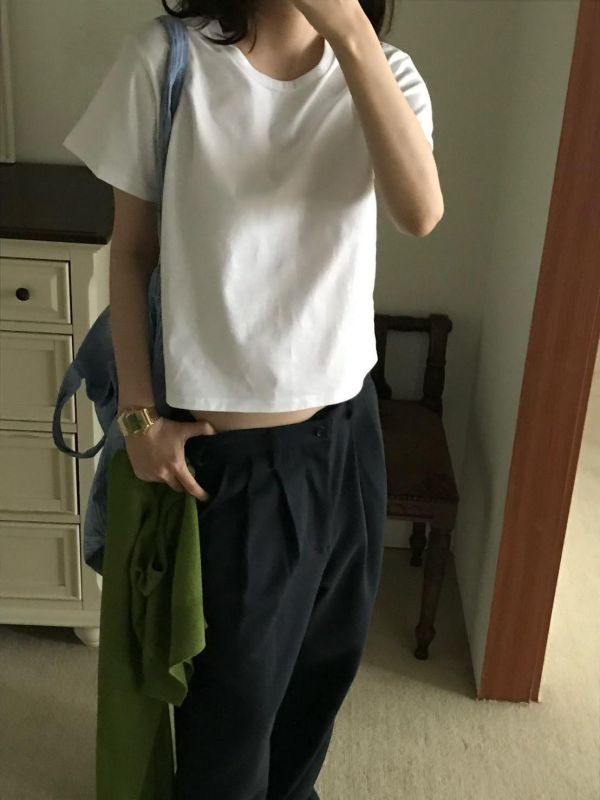 質感布標基本款棉tee 