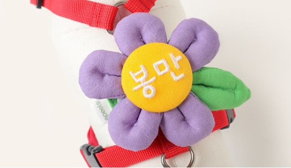 預購 |  Epeels 基本款純色花胸背裝飾(下單請備註刺繡內容) 寵物服飾,寵物選品,韓國寵物服飾,狗衣服,貓衣服,韓國寵物品牌,韓國寵物選品,韓國寵物春夏選品,寵物名牌,寵物客製商品