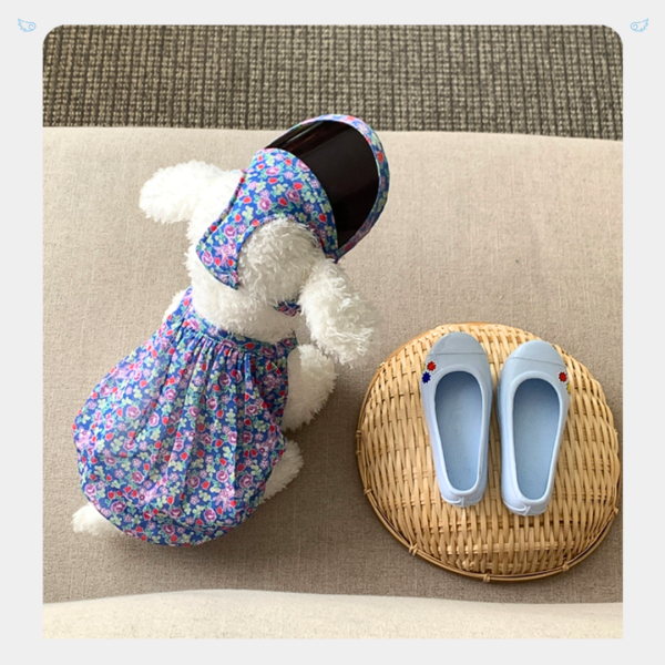 南法風情碎花遮陽帽 寵物服飾,寵物選品,韓國寵物服飾,狗衣服,貓衣服,韓國寵物品牌,寵物配件