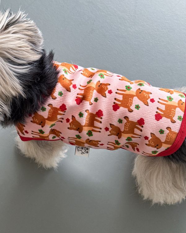 預購1028收單 | côte à côte 秋季梅花鹿無袖背心(SM-3XL) 寵物服飾,寵物選品,韓國寵物服飾,狗衣服,貓衣服,韓國寵物品牌,韓國寵物選品,韓國寵物春夏選品,寵物背心,COTEACOTE,韓國寵物品牌服飾,韓國寵物秋冬選品,寵物四腳衣,寵物連身褲,韓國冬天寵物,寵物保暖