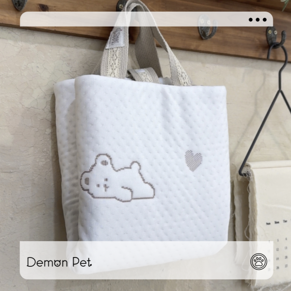 Dear Puppy |  壓紋熊熊涼感材質散步墊(S/M/L) 寵物服飾,寵物選品,韓國寵物服飾,狗衣服,貓衣服,韓國寵物品牌,寵物有機棉,韓國寵物選品,韓國寵物春夏選品,寵物涼感墊