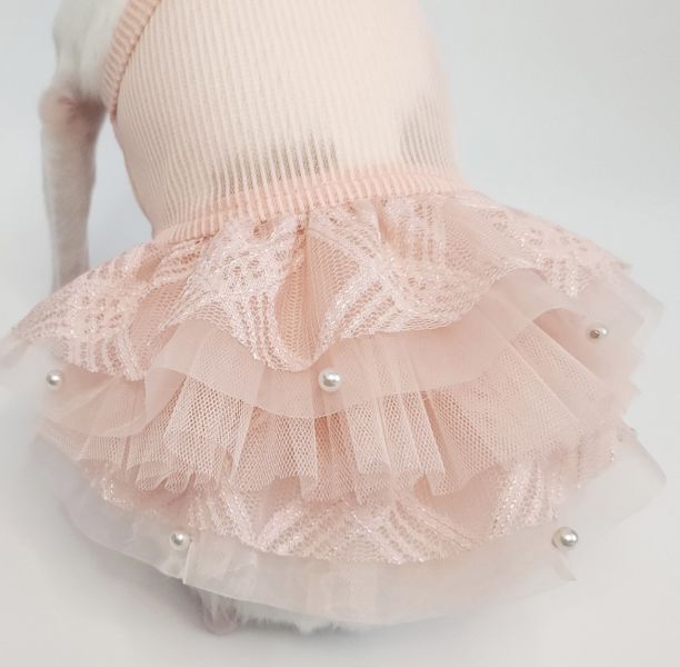 韓國手作 | 超美珍珠澎紗裙(M-2XL) 寵物服飾,寵物選品,韓國寵物服飾,狗衣服,貓衣服,韓國寵物品牌,寵物有機棉,韓國寵物選品,胸背,胸背衣