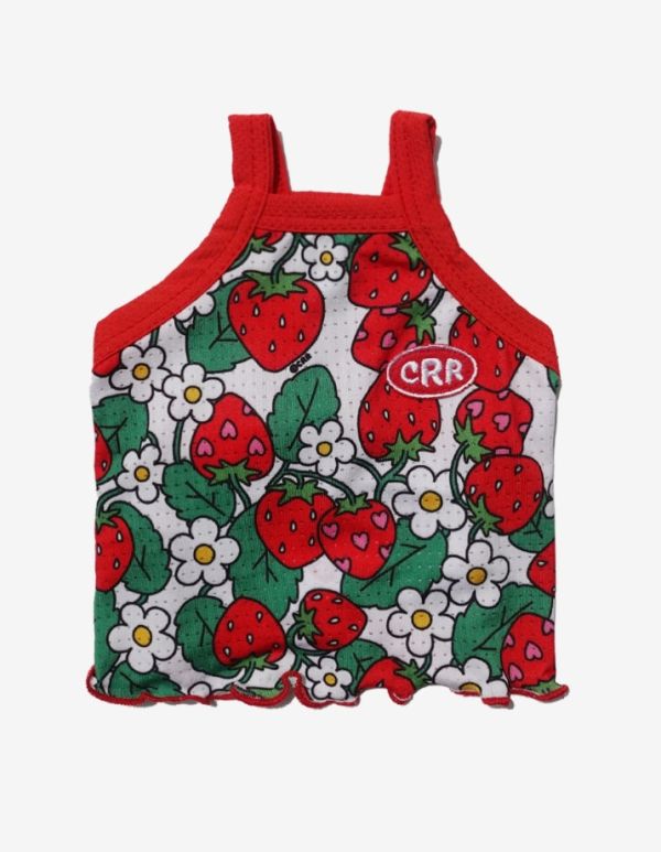 [ClusterRound] CRR大紅草莓涼感背心 寵物服飾,寵物選品,韓國寵物服飾,狗衣服,貓衣服,韓國寵物品牌,寵物配件