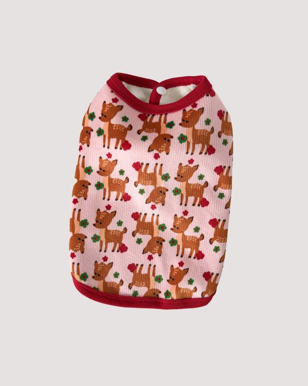 預購1028收單 | côte à côte 秋季梅花鹿無袖背心(SM-3XL) 寵物服飾,寵物選品,韓國寵物服飾,狗衣服,貓衣服,韓國寵物品牌,韓國寵物選品,韓國寵物春夏選品,寵物背心,COTEACOTE,韓國寵物品牌服飾,韓國寵物秋冬選品,寵物四腳衣,寵物連身褲,韓國冬天寵物,寵物保暖