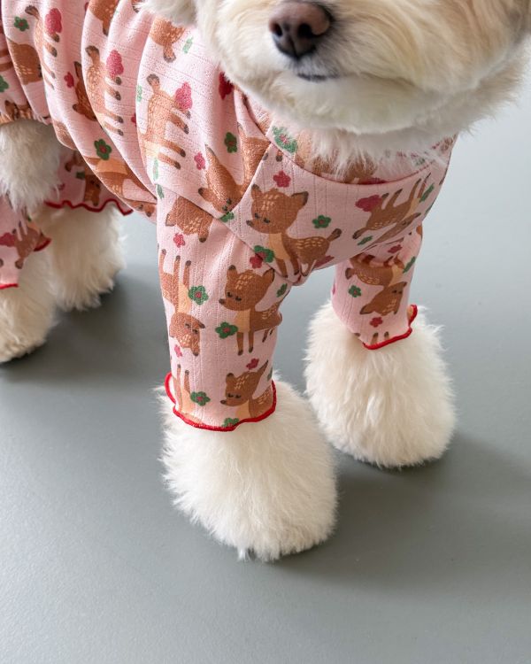 預購1028收單 | côte à côte 秋季梅花鹿木耳邊四腳衣(SM-2XL) 寵物服飾,寵物選品,韓國寵物服飾,狗衣服,貓衣服,韓國寵物品牌,韓國寵物選品,韓國寵物春夏選品,寵物背心,COTEACOTE,韓國寵物品牌服飾,韓國寵物秋冬選品,寵物四腳衣,寵物連身褲,韓國冬天寵物,寵物保暖