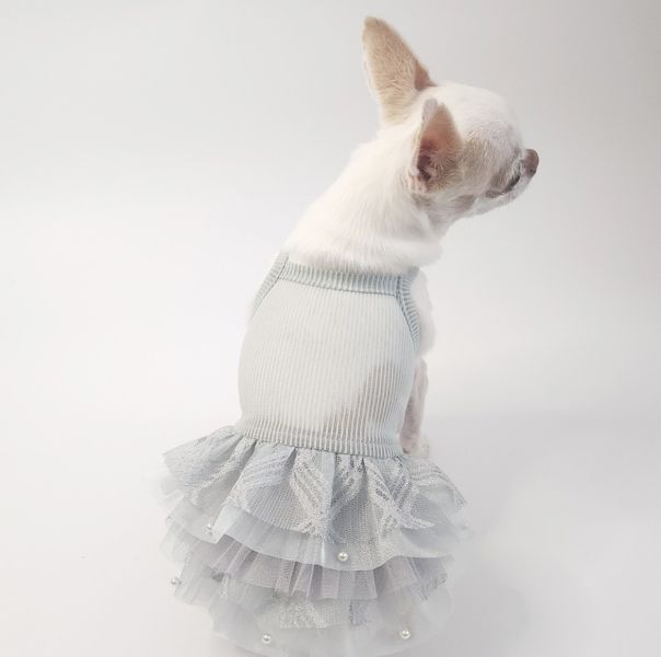 韓國手作 | 超美珍珠澎紗裙(M-2XL) 寵物服飾,寵物選品,韓國寵物服飾,狗衣服,貓衣服,韓國寵物品牌,寵物有機棉,韓國寵物選品,胸背,胸背衣