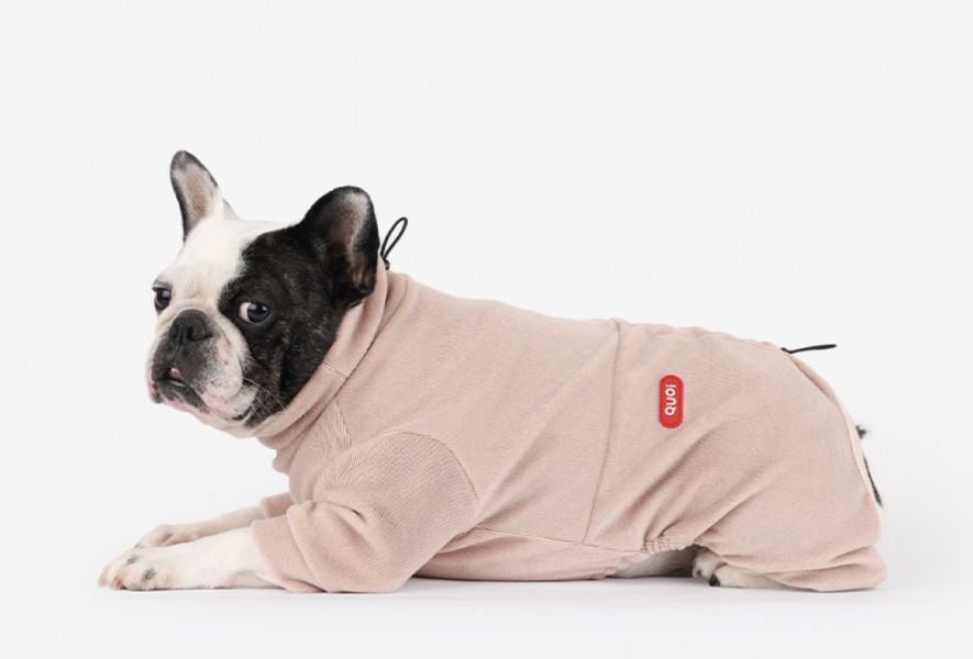 QUOI法鬥專屬品牌 | 超舒服連身褲-藕粉/米白/海軍藍(XL-3XL) 寵物服飾,寵物選品,韓國寵物服飾,狗衣服,貓衣服,韓國寵物品牌,寵物有機棉,韓國寵物選品,韓國寵物秋冬選品,狗圍巾,寵物保暖,寵物保暖服飾,韓國寵物保暖服飾,法鬥,QUOI,法國鬥牛犬
