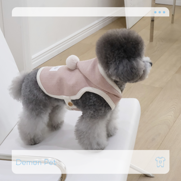 Lila Dog 精靈感粉色斗篷(XL) 寵物服飾,寵物選品,韓國寵物服飾,狗衣服,貓衣服,韓國寵物品牌,寵物有機棉,韓國寵物選品, 韓國寵物秋冬選品
