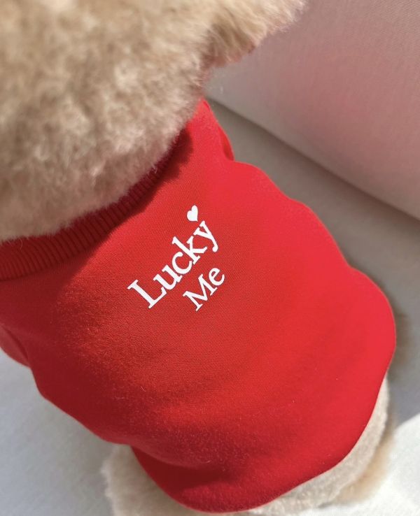 Buyalldogs |  幸運的我短版大學踢(M-XL) 寵物服飾,寵物選品,韓國寵物服飾,狗衣服,貓衣服,韓國寵物品牌,寵物有機棉,韓國寵物選品,胸背,胸背衣