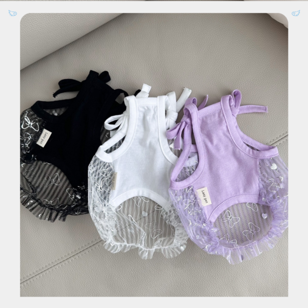 預購｜薄紗綁帶蝴蝶泡泡裙 寵物服飾,寵物選品,韓國寵物服飾,狗衣服,貓衣服,韓國寵物品牌,寵物配件