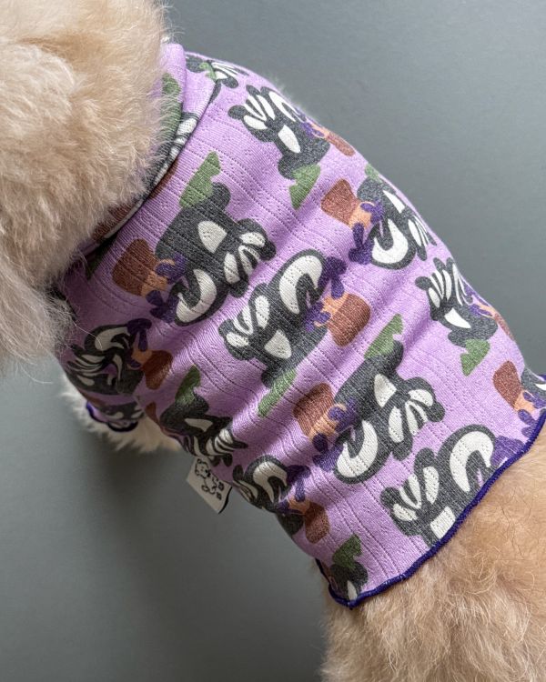 預購1028收單 | côte à côte 秋季紫色松鼠木耳邊上衣(SM-3XL) 寵物服飾,寵物選品,韓國寵物服飾,狗衣服,貓衣服,韓國寵物品牌,韓國寵物選品,韓國寵物春夏選品,寵物背心,COTEACOTE,韓國寵物品牌服飾,韓國寵物秋冬選品,寵物四腳衣,寵物連身褲,韓國冬天寵物,寵物保暖