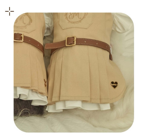 預購0419收單 | MLD學院風背心百褶裙(S-XL) 寵物服飾,寵物選品,韓國寵物服飾,狗衣服,貓衣服,韓國寵物品牌,寵物有機棉,韓國寵物選品,韓國寵物春夏選品,寵物領巾