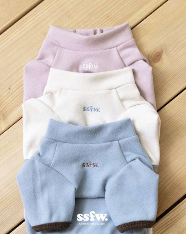 預購1020收單 | SSFW SSFW 滾邊保暖打底四腳衣(三色 S-2XL) 寵物服飾,寵物選品,韓國寵物服飾,狗衣服,貓衣服,韓國寵物品牌,寵物有機棉,韓國寵物選品,韓國寵物秋冬選品,寵物可愛上衣,寵物胸背衣,SSFW,BITEME,寵物保暖,寵物四腳衣