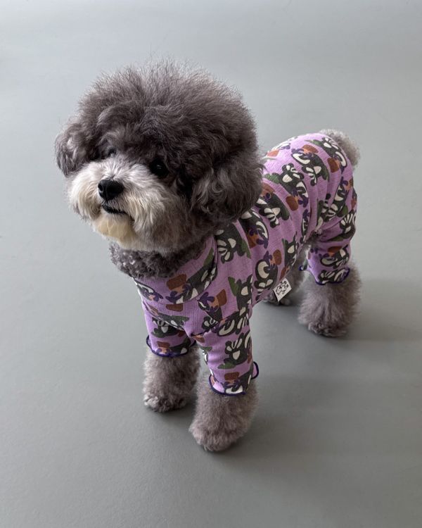 預購1028收單 | côte à côte 秋季紫色松鼠木耳邊四腳衣(SM-2XL) 寵物服飾,寵物選品,韓國寵物服飾,狗衣服,貓衣服,韓國寵物品牌,韓國寵物選品,韓國寵物春夏選品,寵物背心,COTEACOTE,韓國寵物品牌服飾,韓國寵物秋冬選品,寵物四腳衣,寵物連身褲,韓國冬天寵物,寵物保暖