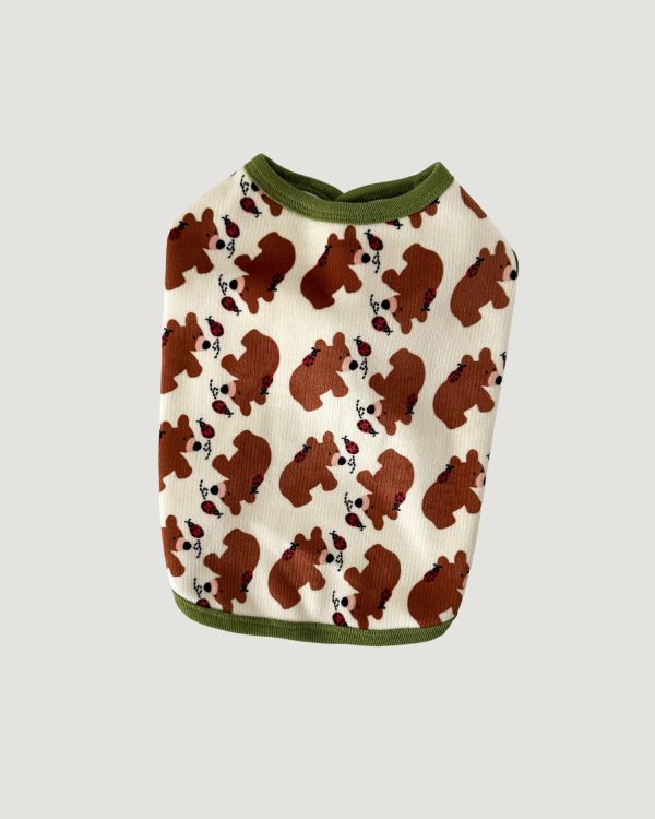 預購1028收單 | côte à côte 秋季小熊無袖背心(SM-3XL) 寵物服飾,寵物選品,韓國寵物服飾,狗衣服,貓衣服,韓國寵物品牌,韓國寵物選品,韓國寵物春夏選品,寵物背心,COTEACOTE,韓國寵物品牌服飾,韓國寵物秋冬選品,寵物四腳衣,寵物連身褲,韓國冬天寵物,寵物保暖