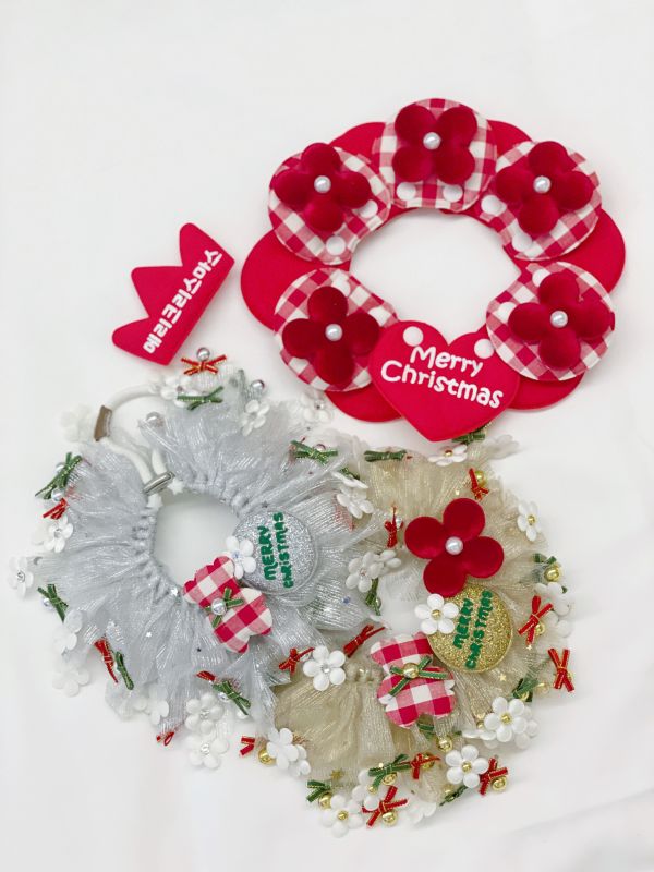 台灣獨家預購1123收單 | naladay 聖誕經典款花瓣領巾 寵物服飾,寵物選品,韓國寵物服飾,狗衣服,貓衣服,韓國寵物品牌,寵物有機棉,韓國寵物選品,韓國寵物春夏選品,寵物領巾,韓國手作領巾,寵物設計感領巾,韓國寵物領巾,naladay