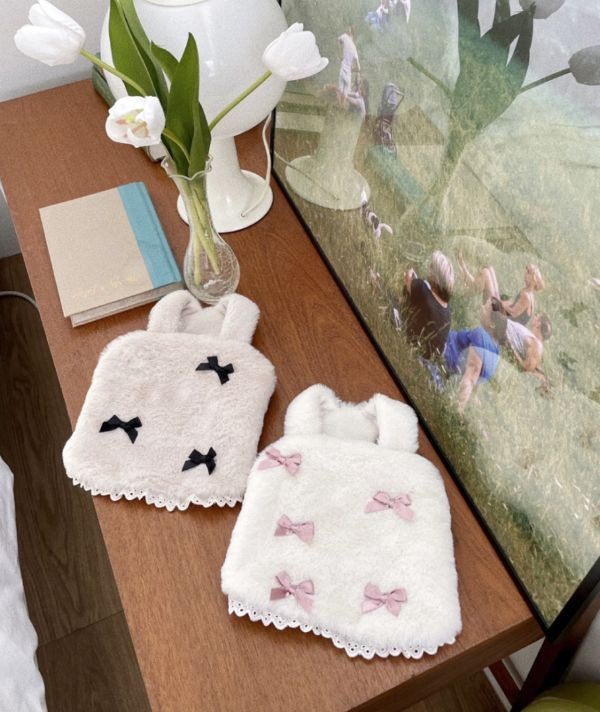 預購0115收單 | MLD 毛絨緞帶蝴蝶結背心(2色，S-XL) 寵物服飾,寵物選品,韓國寵物服飾,狗衣服,貓衣服,韓國寵物品牌,寵物有機棉,韓國寵物選品,胸背,胸背衣