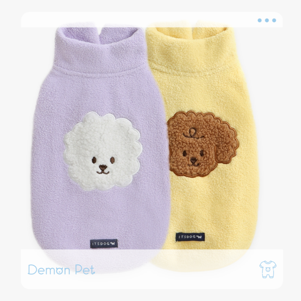 ITS DOG | 狗狗造型高領套頭背心-紫羅蘭XL 寵物服飾,寵物選品,韓國寵物服飾,狗衣服,貓衣服,韓國寵物品牌,寵物有機棉,韓國寵物選品,韓國寵物秋冬選品,狗圍巾,寵物保暖,寵物保暖服飾,韓國寵物保暖服飾