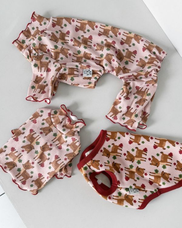 預購1028收單 | côte à côte 秋季梅花鹿木耳邊上衣(SM-3XL) 寵物服飾,寵物選品,韓國寵物服飾,狗衣服,貓衣服,韓國寵物品牌,韓國寵物選品,韓國寵物春夏選品,寵物背心,COTEACOTE,韓國寵物品牌服飾,韓國寵物秋冬選品,寵物四腳衣,寵物連身褲,韓國冬天寵物,寵物保暖