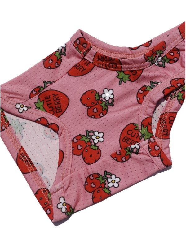 [ClusterRound] CRR草莓滿版涼感吊嘎 寵物服飾,寵物選品,韓國寵物服飾,狗衣服,貓衣服,韓國寵物品牌,寵物配件