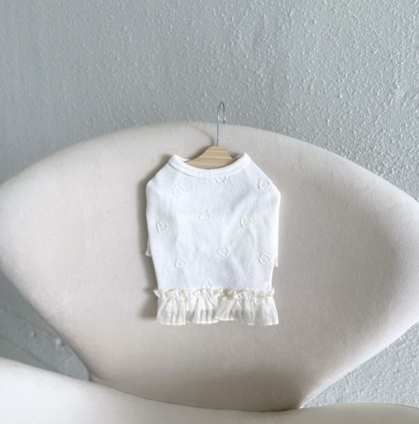 Momentive | 小愛心內搭拚小裙擺(XL) 寵物服飾,寵物選品,韓國寵物服飾,狗衣服,貓衣服,韓國寵物品牌,寵物有機棉,韓國寵物選品,胸背,胸背衣