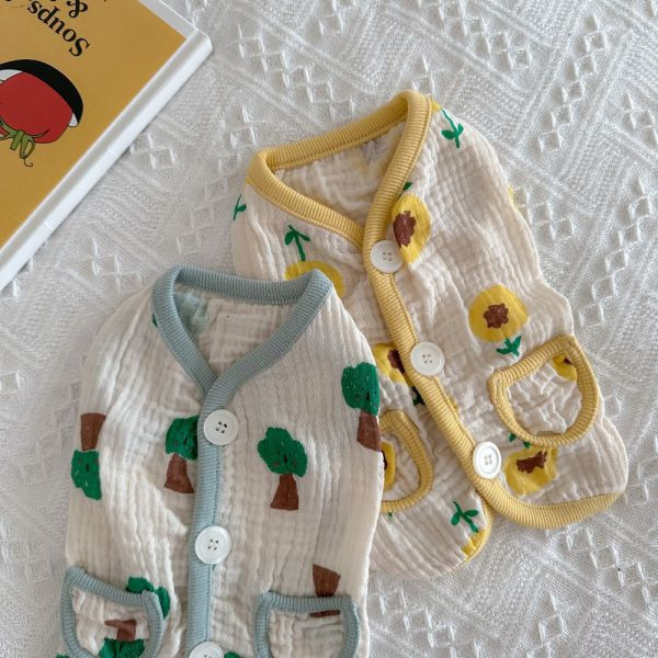 田園系純棉小背心 寵物服飾,寵物選品,韓國寵物服飾,狗衣服,貓衣服,韓國寵物品牌,寵物配件