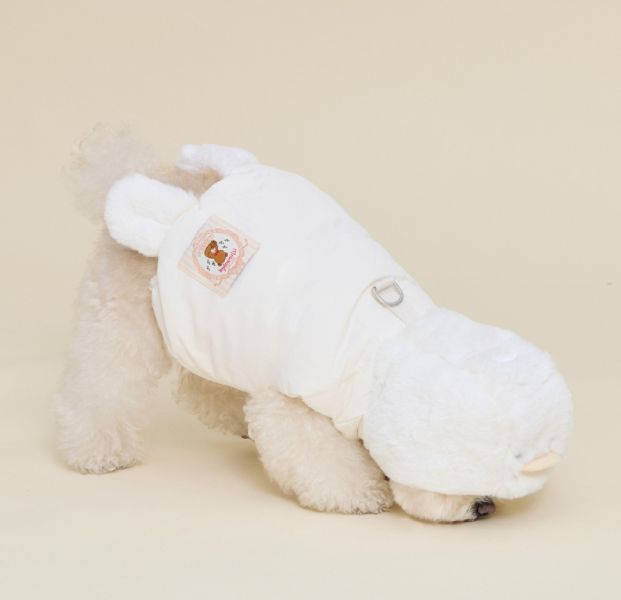 預購0115收單 | MLD 小鴨連帽背心保暖外套(附牽繩的扣環) (2色，S-2XL) 寵物服飾,寵物選品,韓國寵物服飾,狗衣服,貓衣服,韓國寵物品牌,寵物有機棉,韓國寵物選品,韓國寵物秋冬選品,狗四腳衣,寵物保暖,寵物保暖服飾,韓國寵物保暖服飾