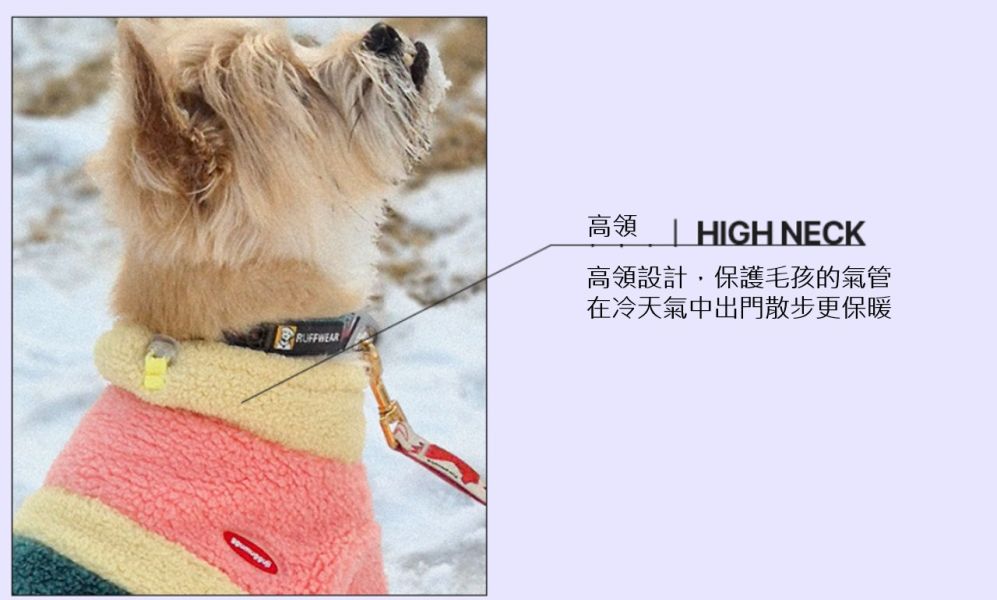 ggumu gguji 軟Q毛毛繽紛撞色保暖上衣-橘色款(S-5XL) 寵物服飾,寵物選品,韓國寵物服飾,狗衣服,貓衣服,韓國寵物品牌,寵物有機棉,韓國寵物選品,韓國寵物秋冬選品,狗圍巾,寵物保暖,寵物保暖服飾,韓國寵物保暖服飾