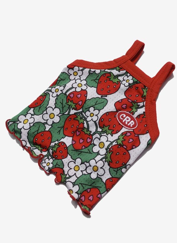 [ClusterRound] CRR大紅草莓涼感背心 寵物服飾,寵物選品,韓國寵物服飾,狗衣服,貓衣服,韓國寵物品牌,寵物配件