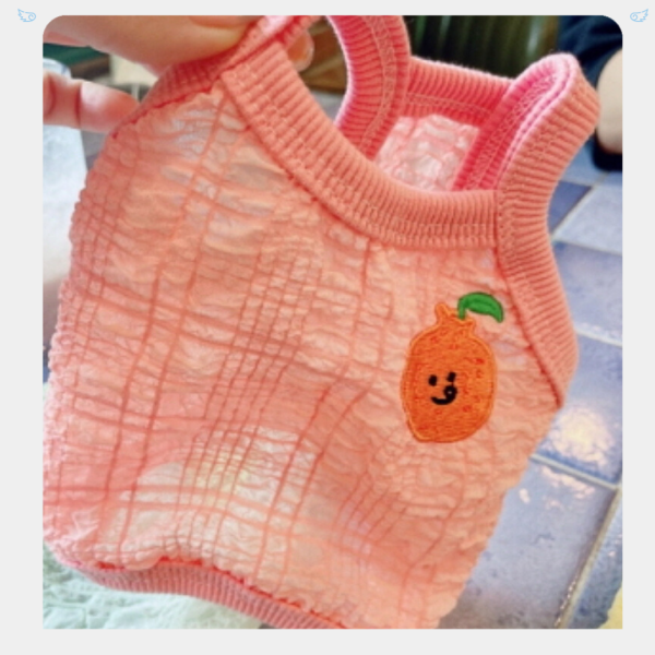 水果籃透涼泡泡棉小背心(2-3XL) 寵物服飾,寵物選品,韓國寵物服飾,狗衣服,貓衣服,韓國寵物品牌