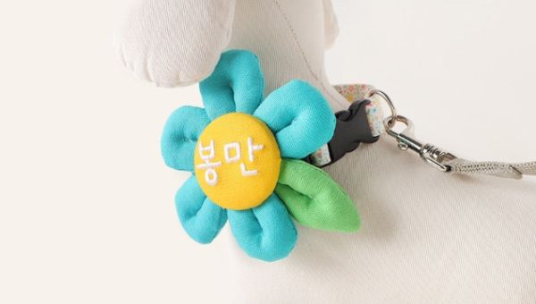 預購 |  Epeels 基本款純色花胸背裝飾(下單請備註刺繡內容) 寵物服飾,寵物選品,韓國寵物服飾,狗衣服,貓衣服,韓國寵物品牌,韓國寵物選品,韓國寵物春夏選品,寵物名牌,寵物客製商品