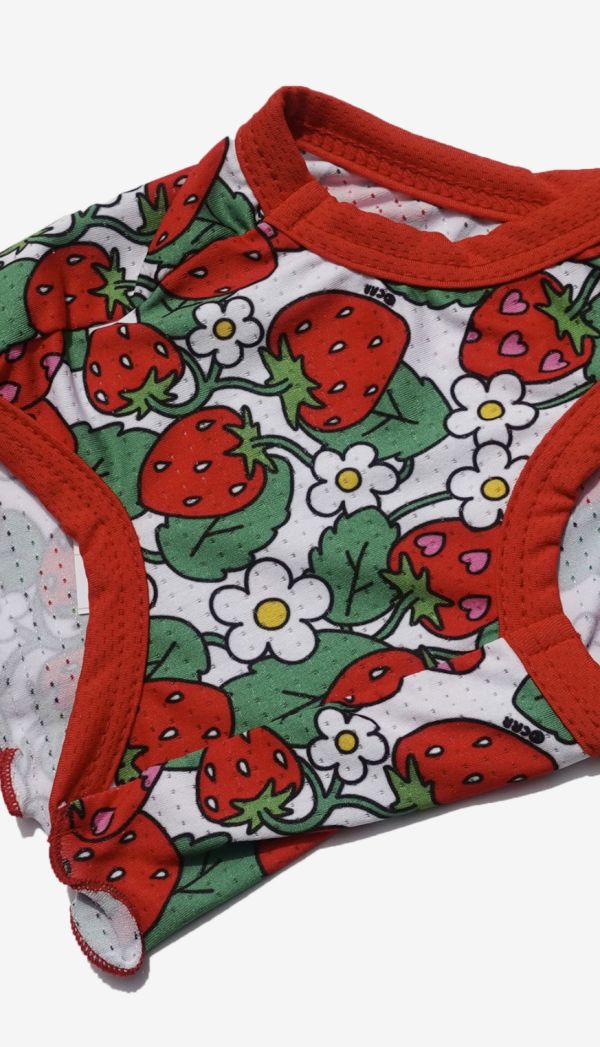 [ClusterRound] CRR大紅草莓涼感背心 寵物服飾,寵物選品,韓國寵物服飾,狗衣服,貓衣服,韓國寵物品牌,寵物配件