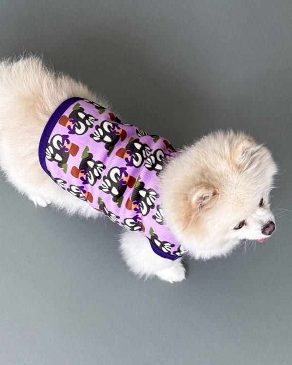 預購1028收單 | côte à côte 秋季紫色松鼠無袖背心(SM-3XL) 寵物服飾,寵物選品,韓國寵物服飾,狗衣服,貓衣服,韓國寵物品牌,韓國寵物選品,韓國寵物春夏選品,寵物背心,COTEACOTE,韓國寵物品牌服飾,韓國寵物秋冬選品,寵物四腳衣,寵物連身褲,韓國冬天寵物,寵物保暖