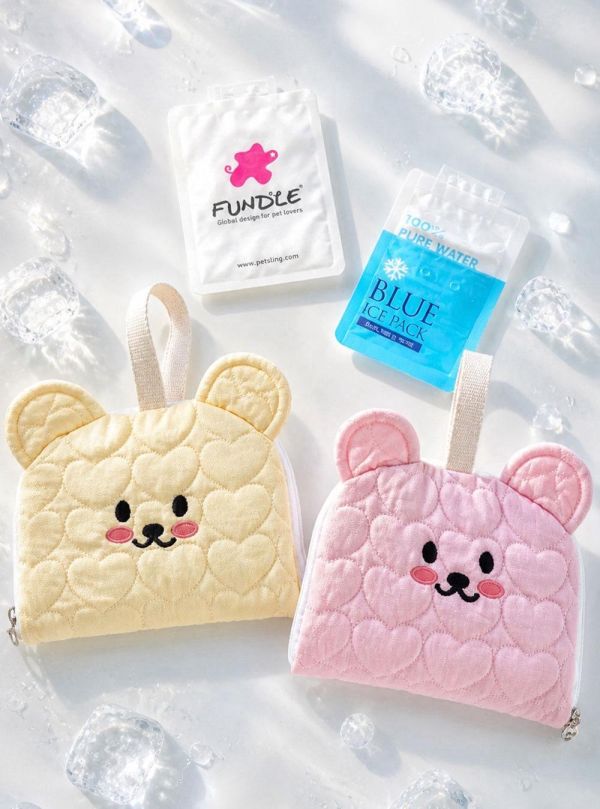 預購0510收單 | Fundle 熊熊手提涼感口袋包 寵物服飾,寵物選品,韓國寵物服飾,狗衣服,貓衣服,韓國寵物品牌,寵物有機棉,韓國寵物選品,韓國寵物春夏選品,寵物涼感,寵物涼墊,夏日涼墊