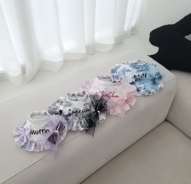 預購0819收單 | SOSO Delight 瑪麗安手工花邊領巾 寵物服飾,寵物選品,韓國寵物服飾,狗衣服,貓衣服,韓國寵物品牌