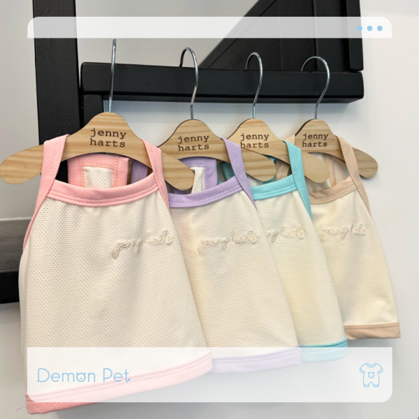 [JennyHarts] 基本款涼感吊嘎 寵物服飾,寵物選品,韓國寵物服飾,狗衣服,貓衣服,韓國寵物品牌