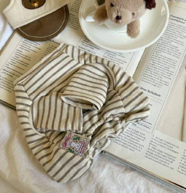 預購0115收單 | MLD 熊熊頭條紋短上衣(S-2XL) 寵物服飾,寵物選品,韓國寵物服飾,狗衣服,貓衣服,韓國寵物品牌,寵物有機棉,韓國寵物選品,韓國寵物秋冬選品,狗四腳衣,寵物保暖,寵物保暖服飾,韓國寵物保暖服飾