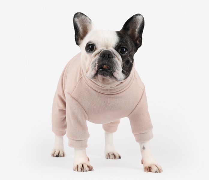 QUOI法鬥專屬品牌 | 超舒服連身褲-藕粉/米白/海軍藍(XL-3XL) 寵物服飾,寵物選品,韓國寵物服飾,狗衣服,貓衣服,韓國寵物品牌,寵物有機棉,韓國寵物選品,韓國寵物秋冬選品,狗圍巾,寵物保暖,寵物保暖服飾,韓國寵物保暖服飾,法鬥,QUOI,法國鬥牛犬