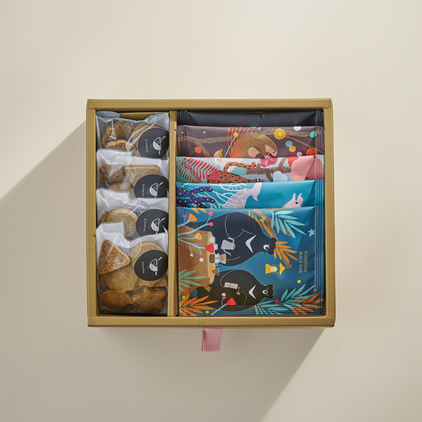 【超豪華推薦！】森林咖啡組 新年禮盒
送禮
蛋糕
常溫點心
堅果塔
貓裏紅茶